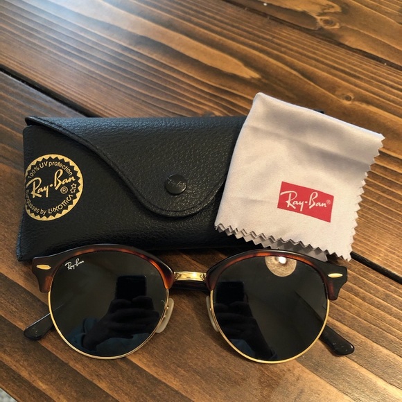 ray ban clubround tortoise polarized
